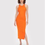 only-sukienka-codzienna-lindsay-15235138-pomaranczowy-slim-fit