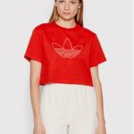 adidas-t-shirt-hk5175-czerwony-loose-fit