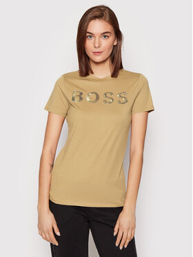 boss-t-shirt-c-elogo-4-50464505-brazowy-regular-fit