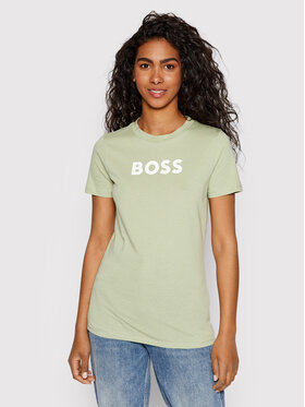 boss-t-shirt-logo-print-zielony-regular-fit