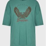 brixton-t-shirt-freebird-16794-zielony-oversize