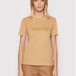 calvin-klein-t-shirt-core-logo-k20k202142-brazowy-regular-fit