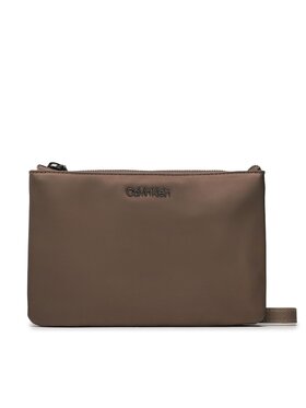 calvin-klein-torebka-ck-must-dbl-crossbody-rubberized-k60k610189-brazowy