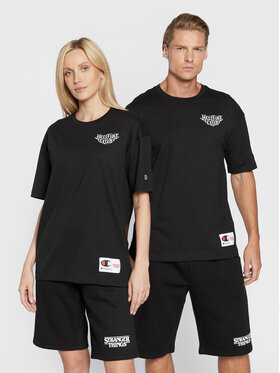 champion-t-shirt-unisex-stranger-things-217791-czarny-custom-fit