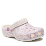 crocs-klapki-classic-glitter-clog-k-206993-bialy