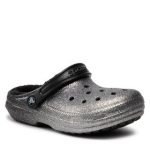 crocs-klapki-classic-glitter-lined-clog-205842-srebrny