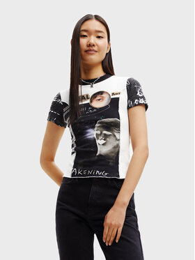 desigual-t-shirt-real-artoholic-22wwtk25-bezowy-slim-fit