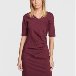 fransa-sukienka-codzienna-lano-20611304-bordowy-slim-fit