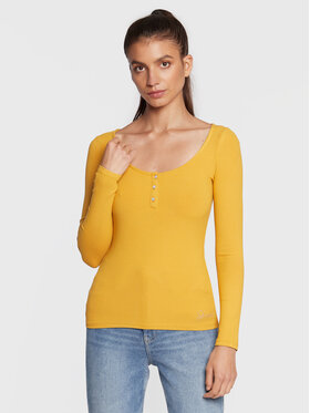 guess-bluzka-karlee-jewel-w2yp46-kbco2-zolty-slim-fit