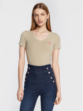 guess-t-shirt-mini-triangle-w2yi45-j1311-zielony-slim-fit