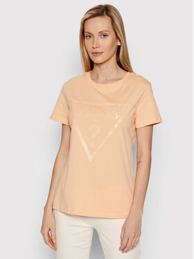 guess-t-shirt-v2ri13-k8hm0-pomaranczowy-regular-fit
