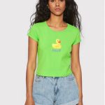 huf-t-shirt-baby-wkn0045-zielony-slim-fit