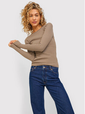 jjxx-bluzka-freya-12206480-brazowy-slim-fit