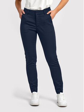 kaffe-spodnie-materialowe-lea-10505191-granatowy-slim-fit