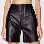 lamarque-szorty-skorzane-bernice-czarny-slim-fit