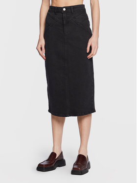 moss-copenhagen-spodnica-jeansowa-diola-16963-czarny-slim-fit