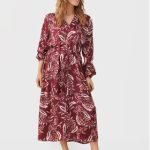 part-two-sukienka-codzienna-rian-30307111-bordowy-relaxed-fit