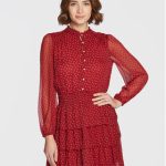 pepe-jeans-sukienka-codzienna-delia-pl953120-czerwony-regular-fit