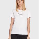 pepe-jeans-t-shirt-camila-pl505292-bialy-regular-fit