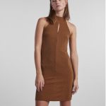 pieces-sukienka-koktajlowa-lina-17129945-brazowy-regular-fit