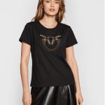 pinko-t-shirt-quentin-5-ai22-23-blk01-1g17xa-y4lx-czarny-regular-fit