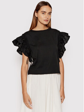 sisley-bluzka-3airl101p-czarny-boxy-fit