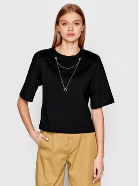 sisley-t-shirt-3airl100e-czarny-relaxed-fit