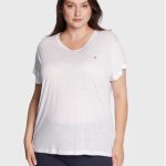 tommy-hilfiger-curve-t-shirt-crv-rlx-linen-ww0ww35382-bialy-oversize