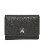 tommy-hilfiger-duzy-portfel-damski-th-emblem-med-wallet-aw0aw14223-czarny