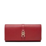 tommy-hilfiger-duzy-portfel-damski-th-plush-lrg-flap-wallet-aw0aw14234-czerwony