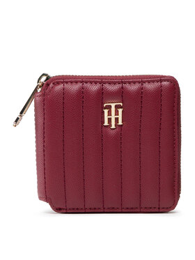 tommy-hilfiger-maly-portfel-damski-th-timeless-med-wallet-quilted-aw0aw13644-brazowy