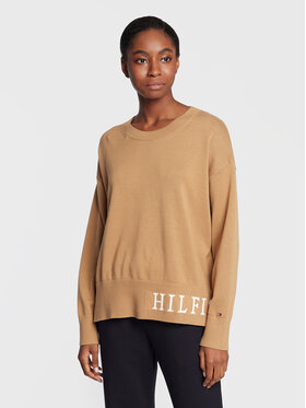 tommy-hilfiger-sweter-graphic-ww0ww35768-brazowy-relaxed-fit