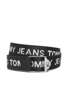 tommy-jeans-pasek-damski-tjw-webbing-3-0-aw0aw14071-czarny