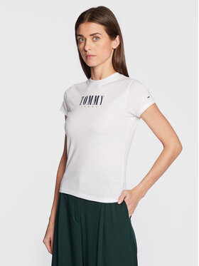 tommy-jeans-t-shirt-dw0dw14378-bialy-slim-fit