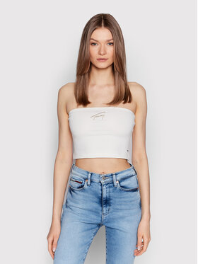 tommy-jeans-top-signature-dw0dw12733-bialy-cropp-fit
