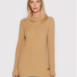 twinset-golf-222tp3340-brazowy-regular-fit