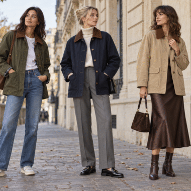 Barn jacket – jak nosić kurtkę z kontrastowym kołnierzem? 5 stylizacji